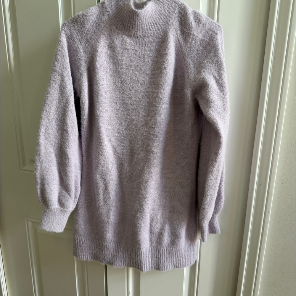 Women's Lavender Mock Neck Sweater dress